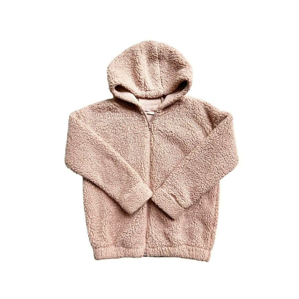 Next Pink Fleece Zip Up Hooded Jacket 12